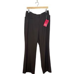 NWT Lane Bryant Womens Right Fit Brown Houston Pants Size 4